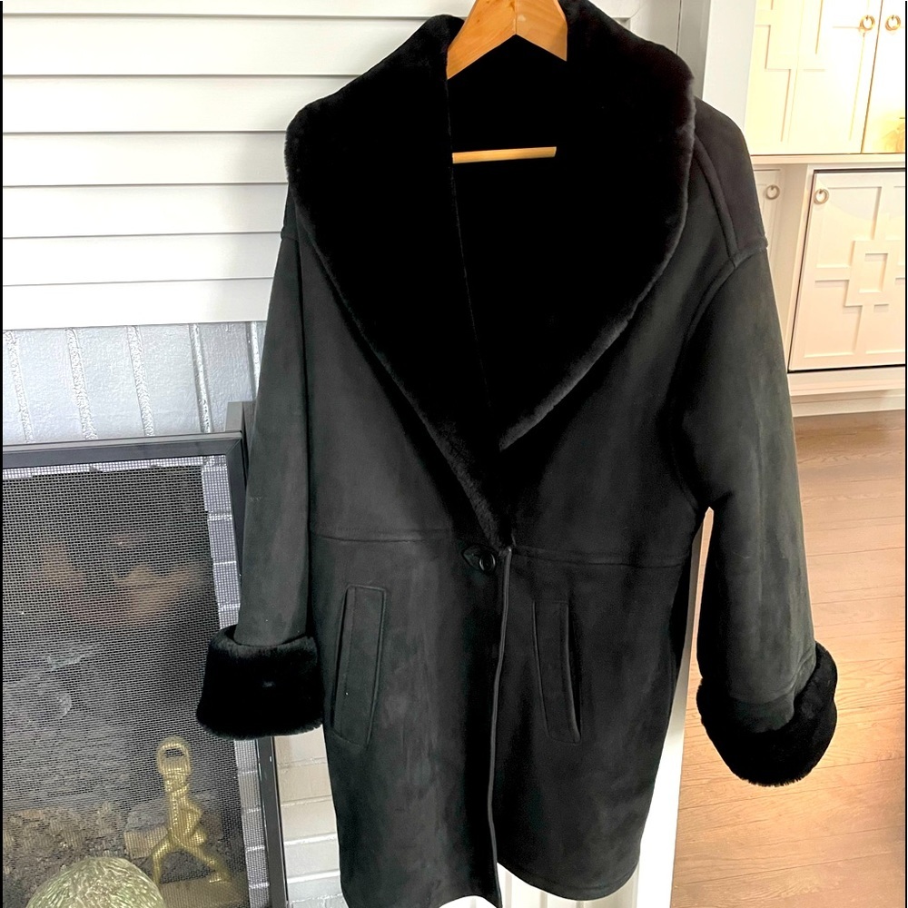 Anne Klein II Shearling Coat